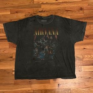 urban outfitters oversized nirvana graphic tee